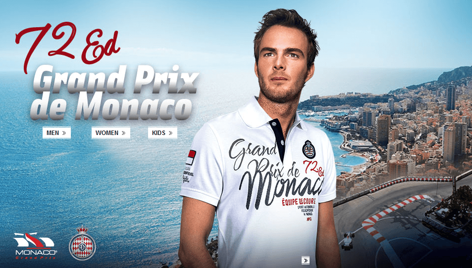 Gamme de vêtements McGregor pour le GP de Monaco