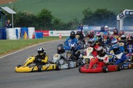 Karting Formule FFSA, départ à Essay lors du GP FFSA