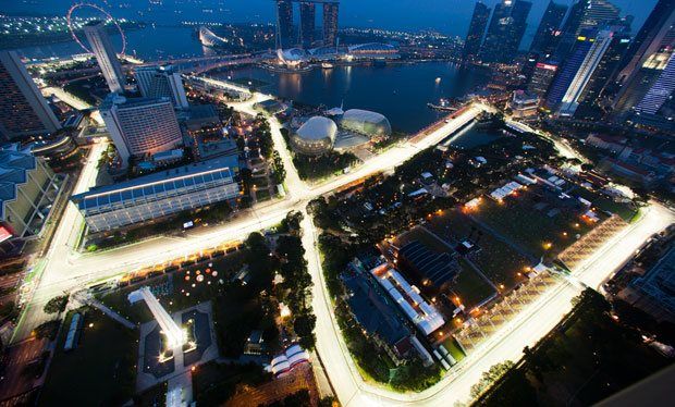 Singapour pour le seul grand prix F1 de nuit !